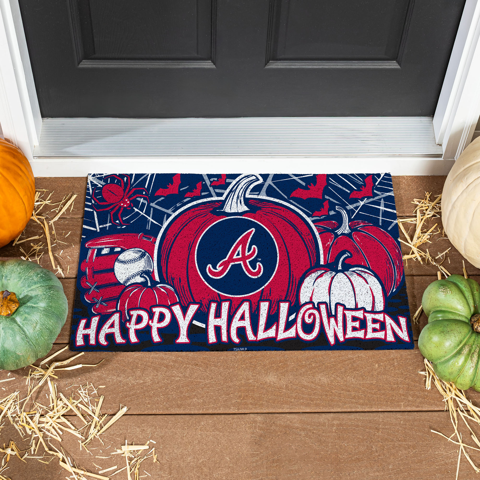 Atlanta Braves 28″ x 16″ Happy Halloween Turf Door Mat Atlanta Braves 28″ x 16″ Happy Halloween Turf Door Mat