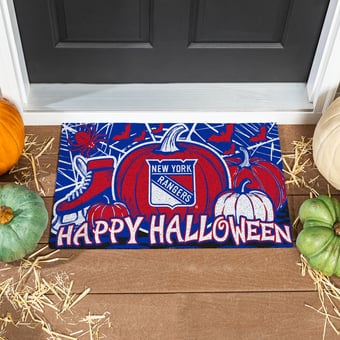 New York Rangers 28" x 16" Happy Halloween Turf Door Mat