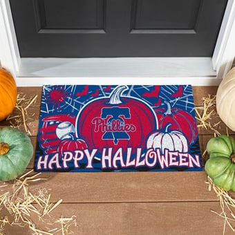Philadelphia Phillies 28" x 16" Happy Halloween Turf Door Mat