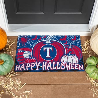 Texas Rangers 28" x 16" Happy Halloween Turf Door Mat