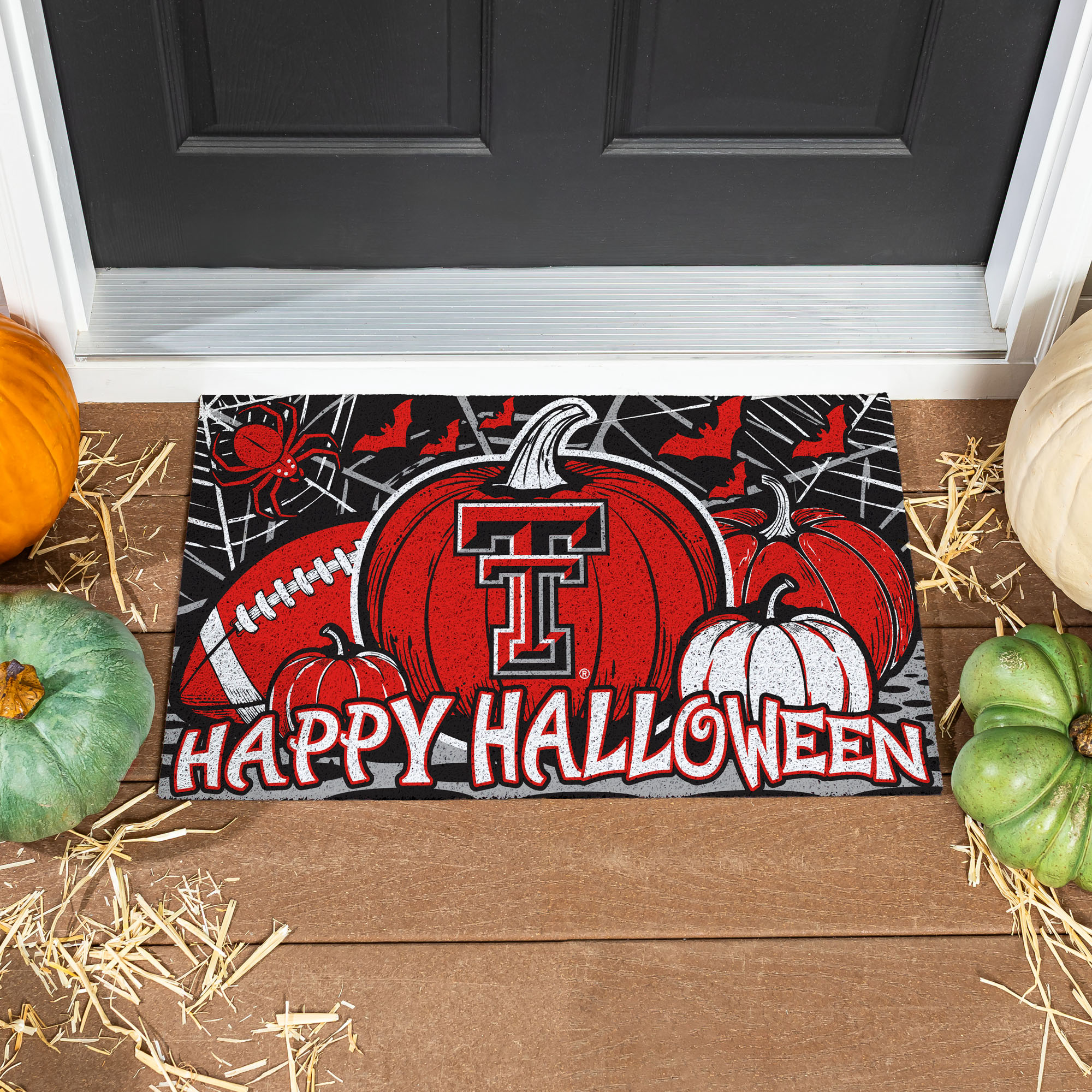 Texas Tech Red Raiders 28" x 16" Happy Halloween Turf Door Mat