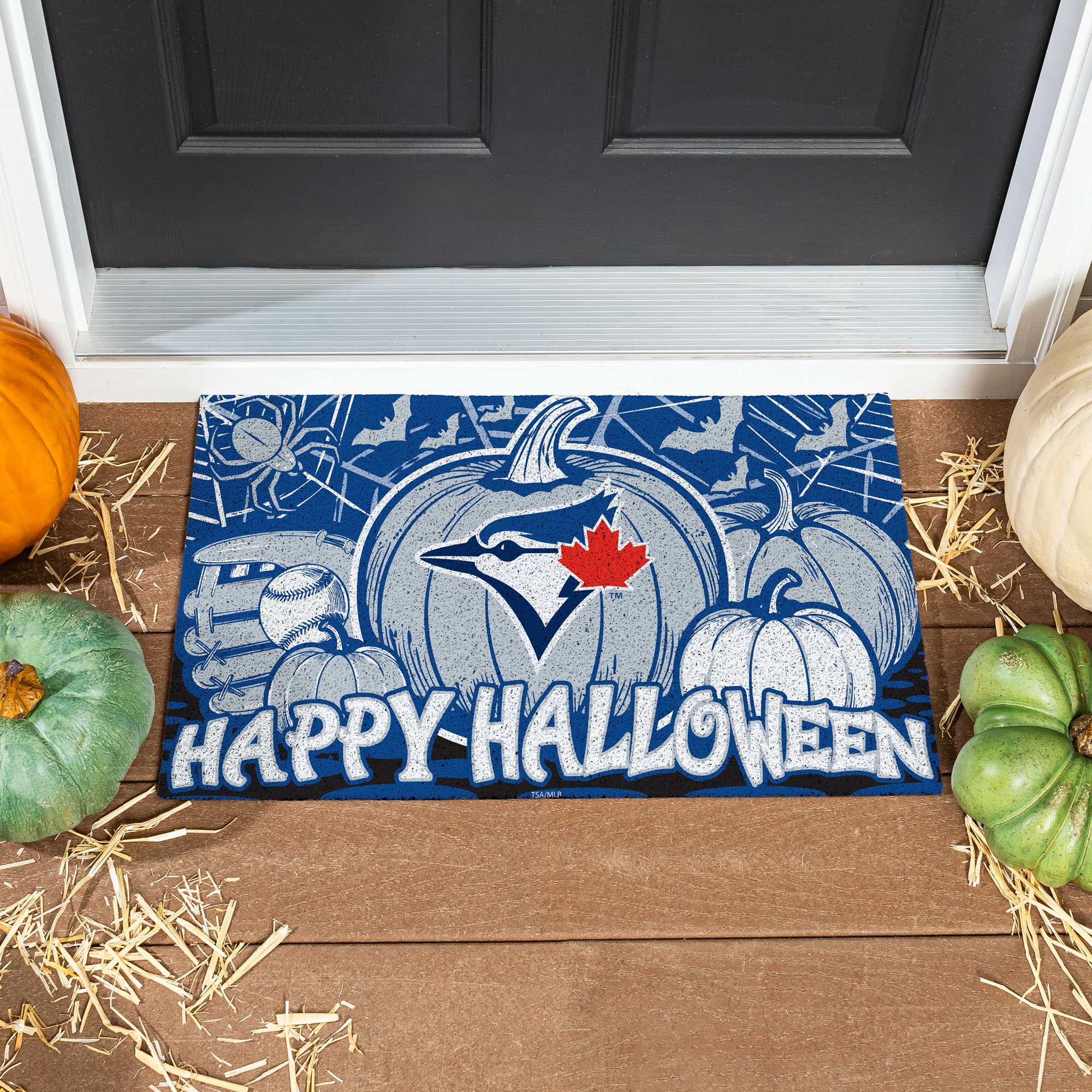 Toronto Blue Jays 28" x 16" Happy Halloween Turf Door Mat