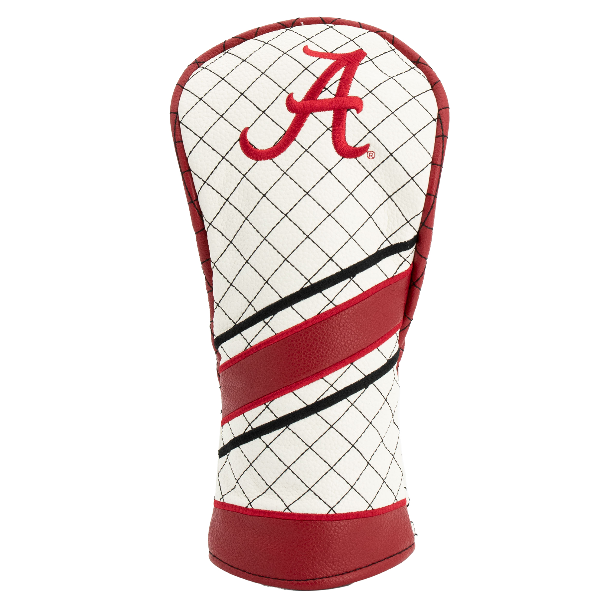 Alabama Crimson Tide Striped Quilted Fairway Headcover Alabama Crimson Tide Striped Quilted Fairway Headcover