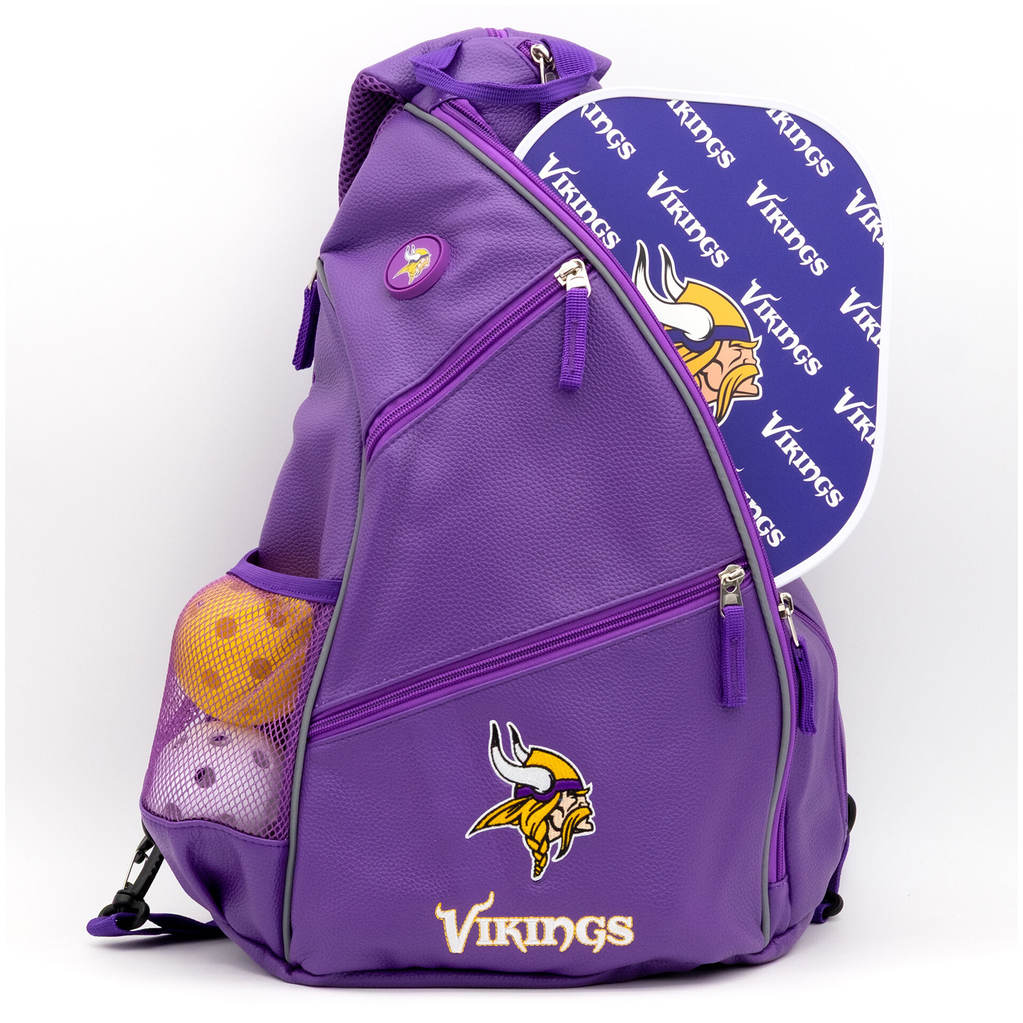 Minnesota Vikings Embroidered Team Pickleball Backpack Minnesota Vikings Embroidered Team Pickleball Backpack
