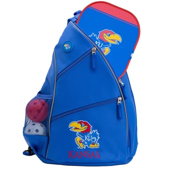 Kansas Jayhawks Embroidered Team Pickleball Backpack
