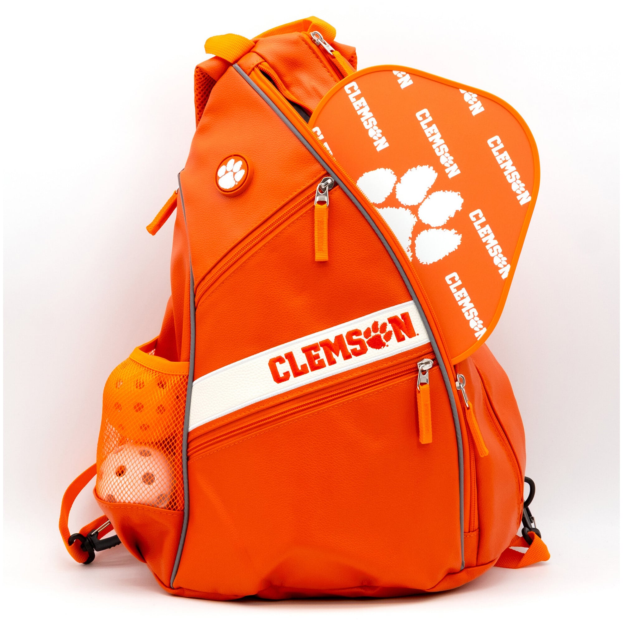 Clemson Tigers Embroidered Team Pickleball Backpack