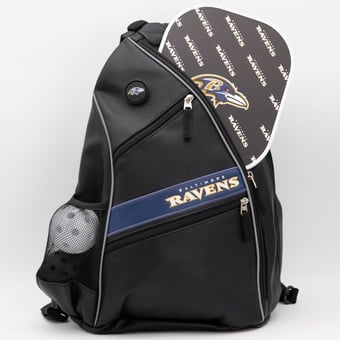 Baltimore Ravens Embroidered Team Pickleball Backpack