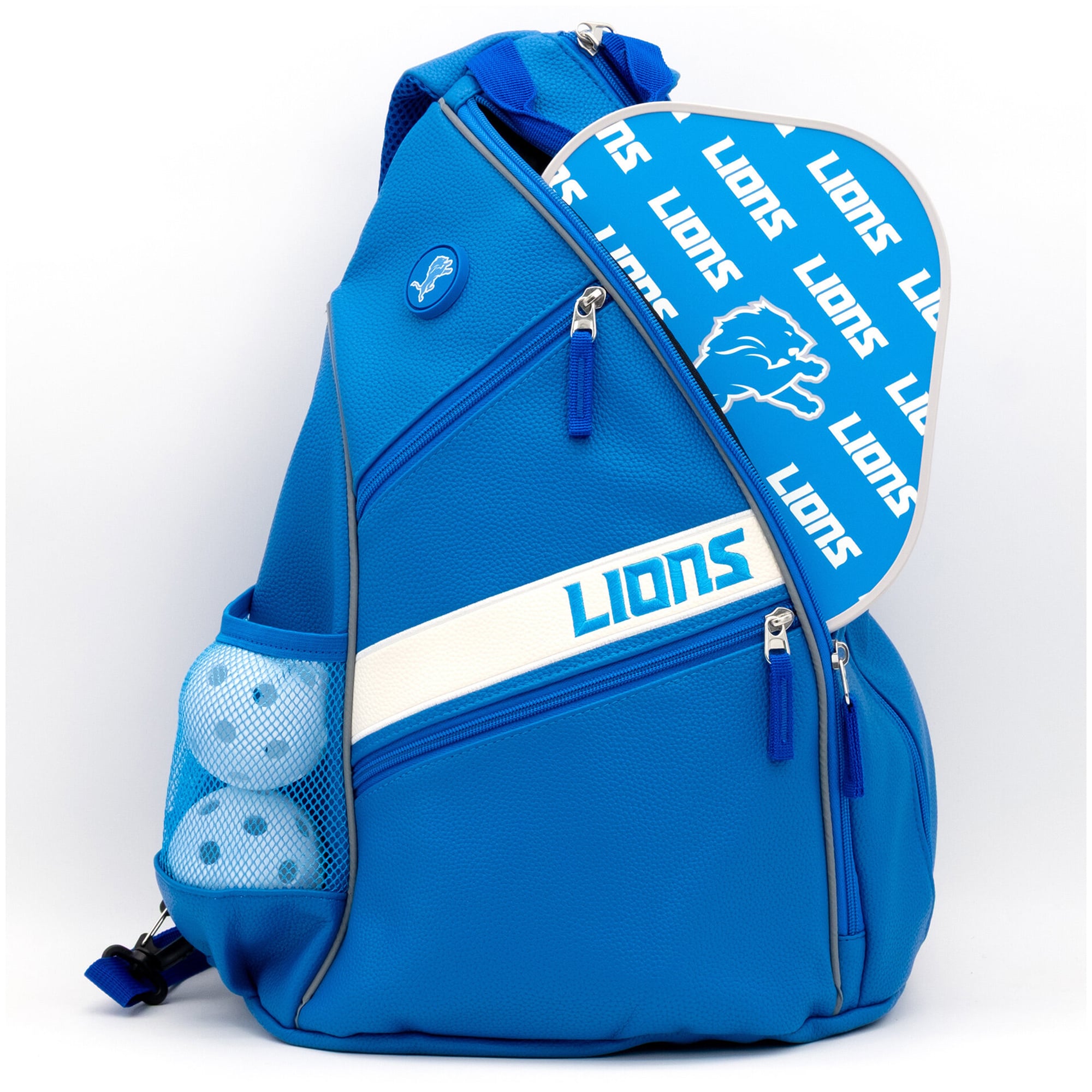 Detroit Lions Embroidered Team Pickleball Backpack