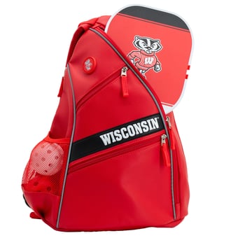 Wisconsin Badgers Embroidered Team Pickleball Backpack