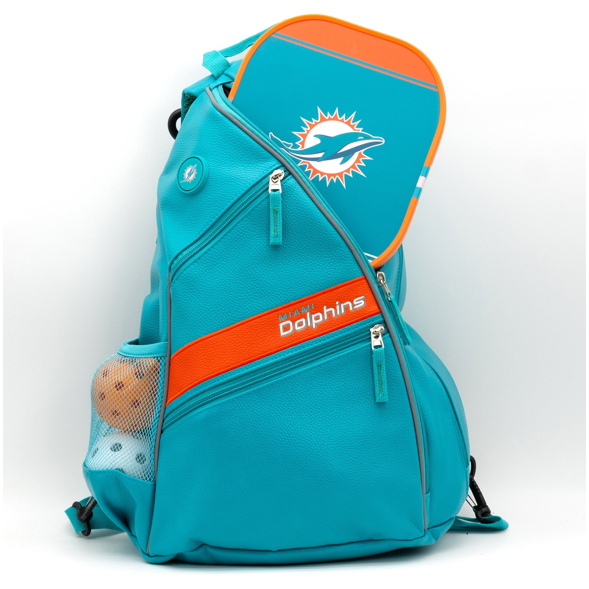 Miami Dolphins Embroidered Team Pickleball Backpack