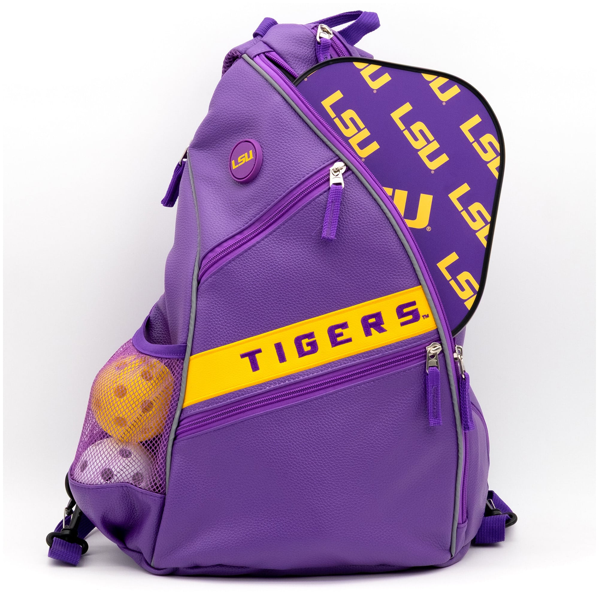 LSU Tigers Embroidered Team Pickleball Backpack