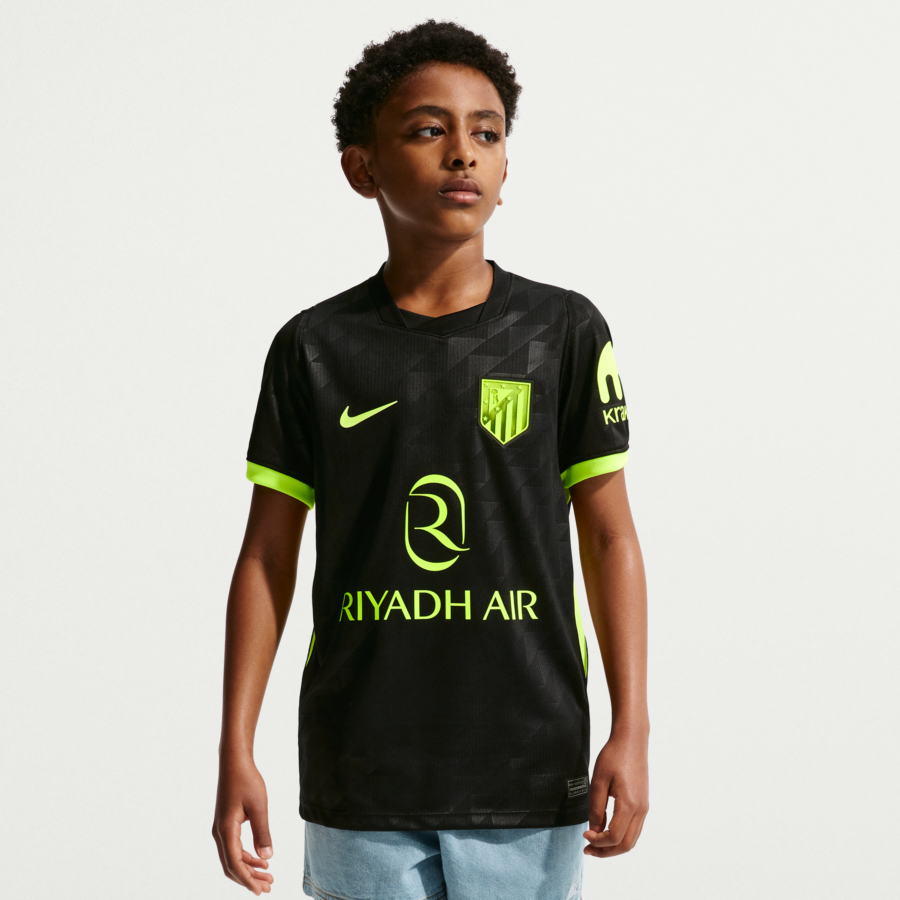 Youth Nike Black Atletico de Madrid 2026/27 Away Stadium Replica Jersey
