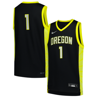 Youth Nike #1 Black Oregon Ducks Replica Basketball Jersey