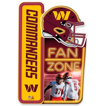 Washington Commanders 13" x 19.5" Fan Zone Metal Sign