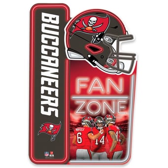 Tampa Bay Buccaneers 13" x 19.5" Fan Zone Metal Sign