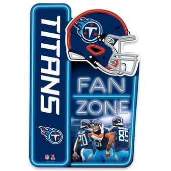 Tennessee Titans 13" x 19.5" Fan Zone Metal Sign