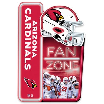 Arizona Cardinals 13" x 19.5" Fan Zone Metal Sign