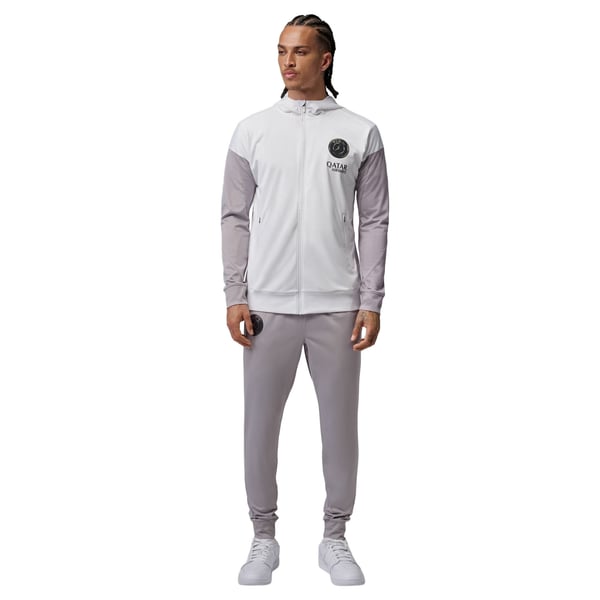 Survêtement à capuche PSG Jordan Strike - Blanc/Gris