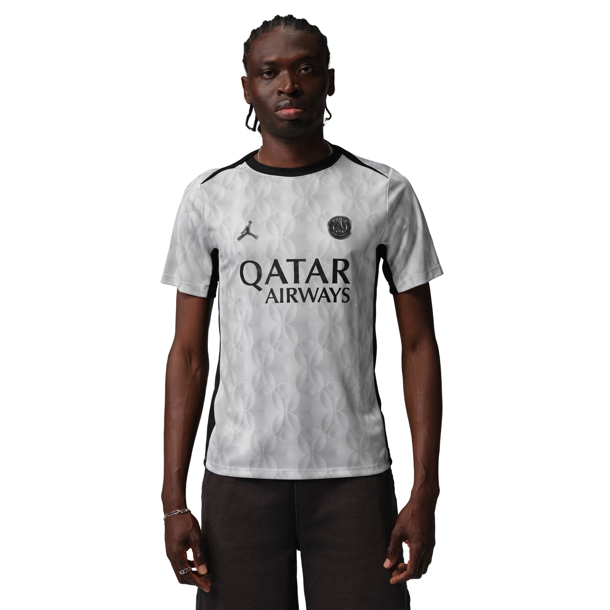 Maillot Pre-Match PSG Jordan Night Edition - Gris