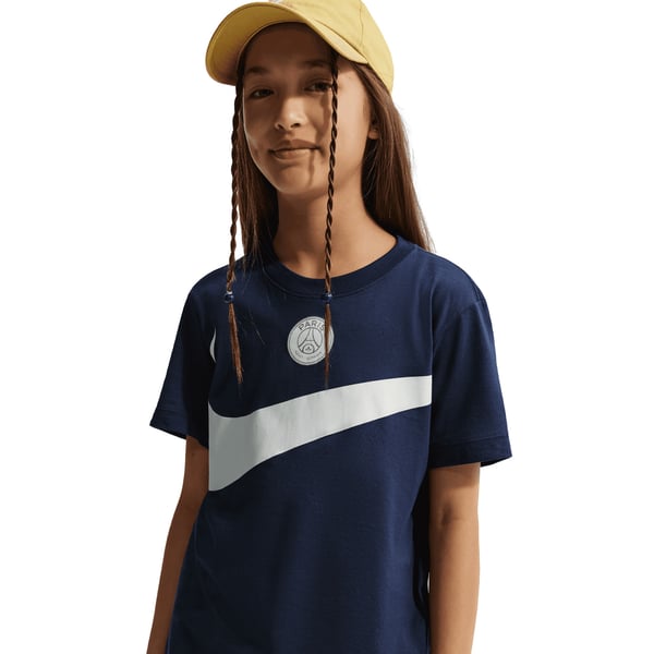 T-Shirt PSG Nike Swoosh - Bleu - Enfant