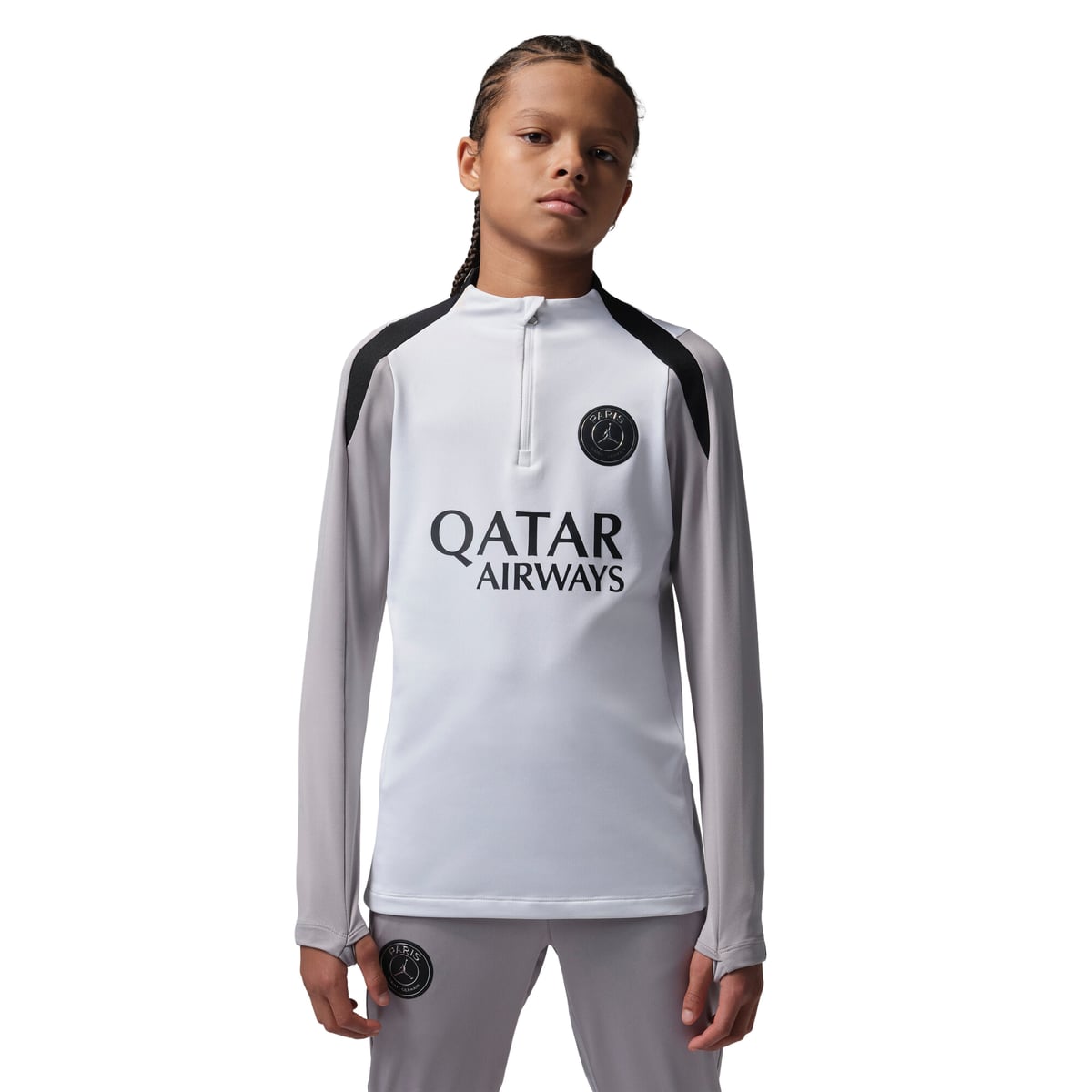 Haut d'entraînement PSG Jordan Strike Drill - Blanc - Enfant