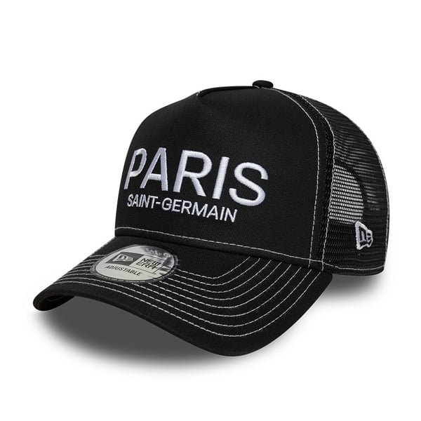 Casquette PSG New Era Stitch Trucker - Noir