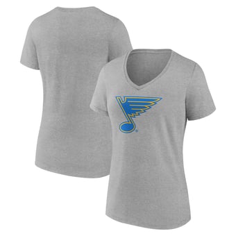 Women's Gray St. Louis Blues Essential V-Neck T-Shirt
