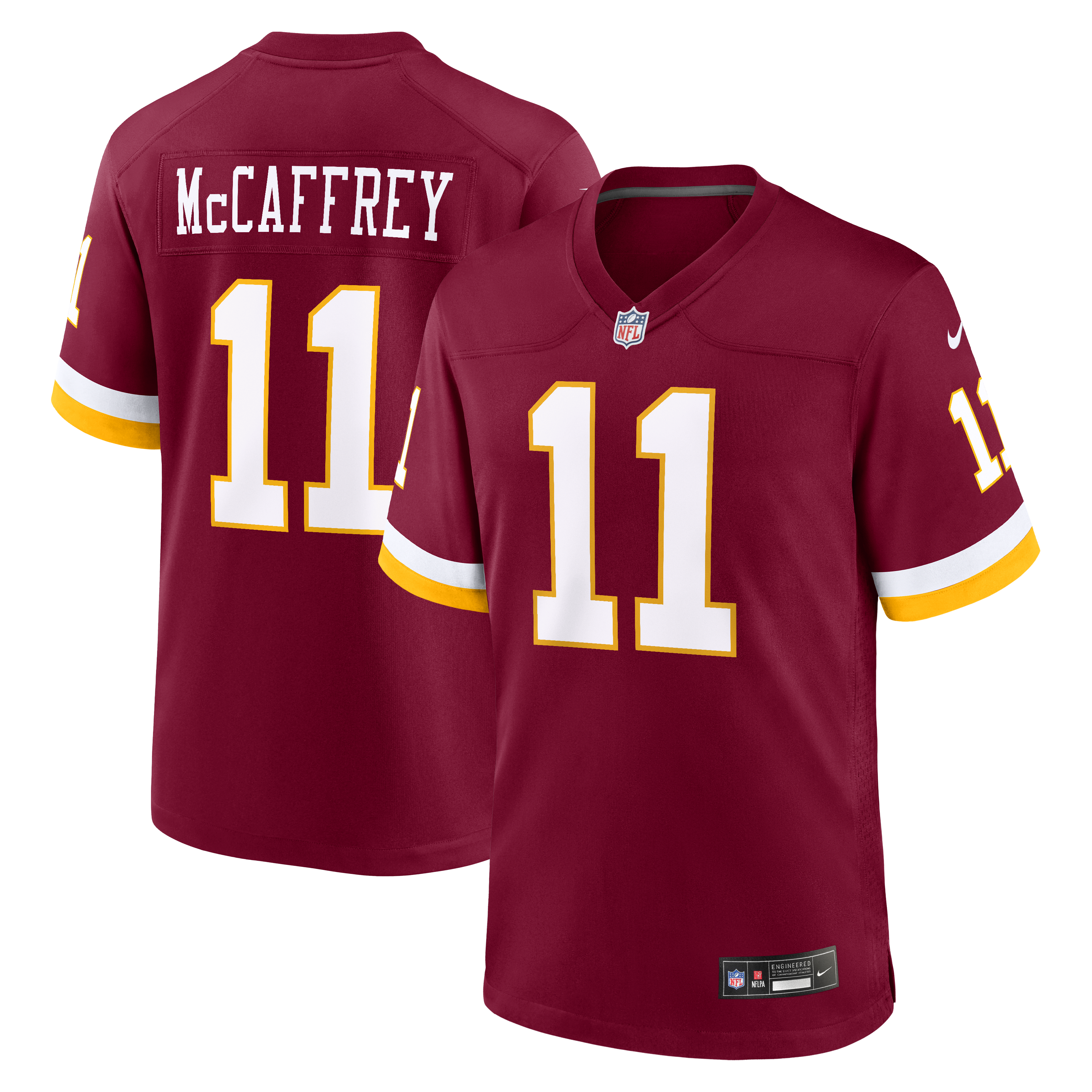 Men's Nike Luke McCaffrey Burgundy Washington Commanders Game Jersey