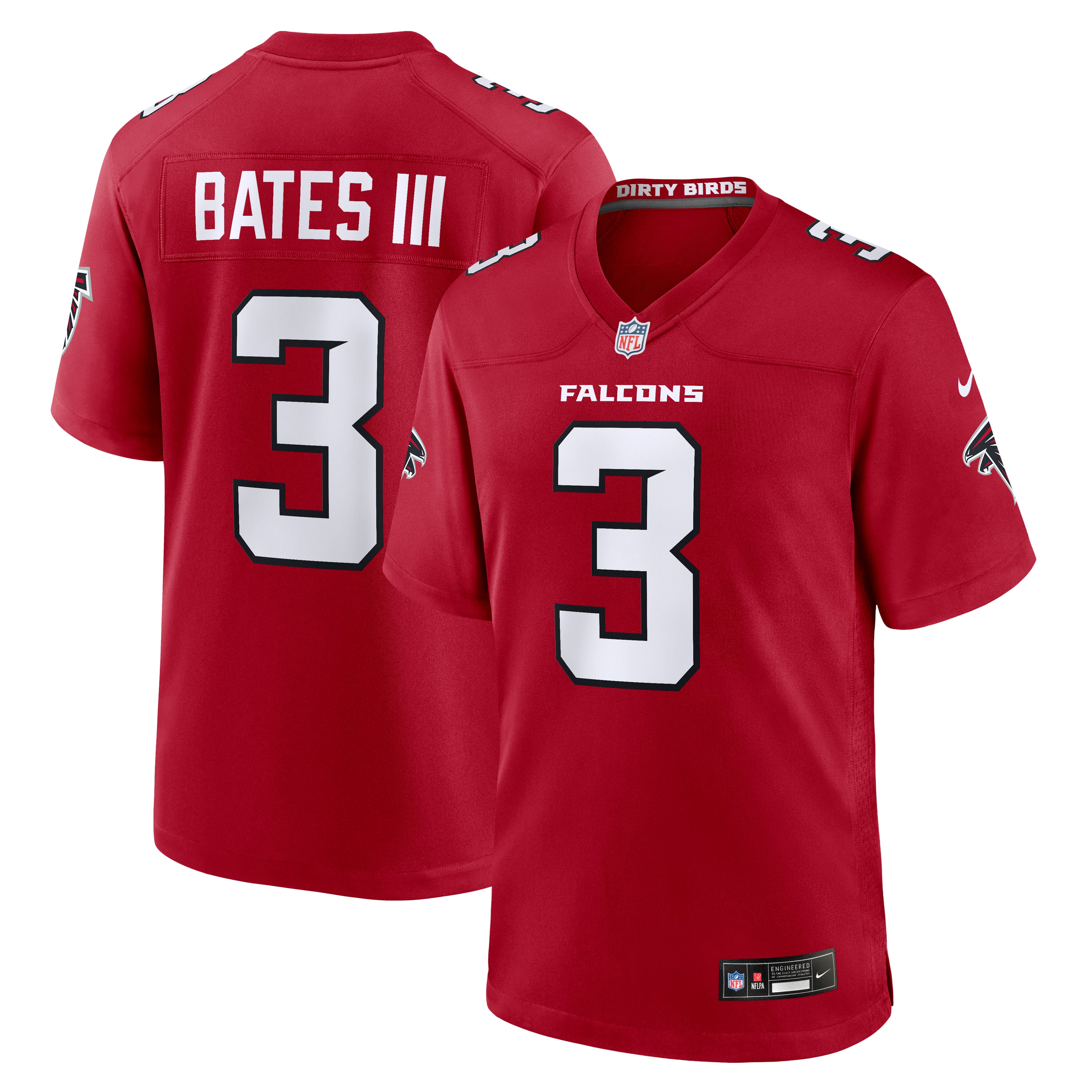 Men's Nike Jessie Bates III Red Atlanta Falcons Game Jersey