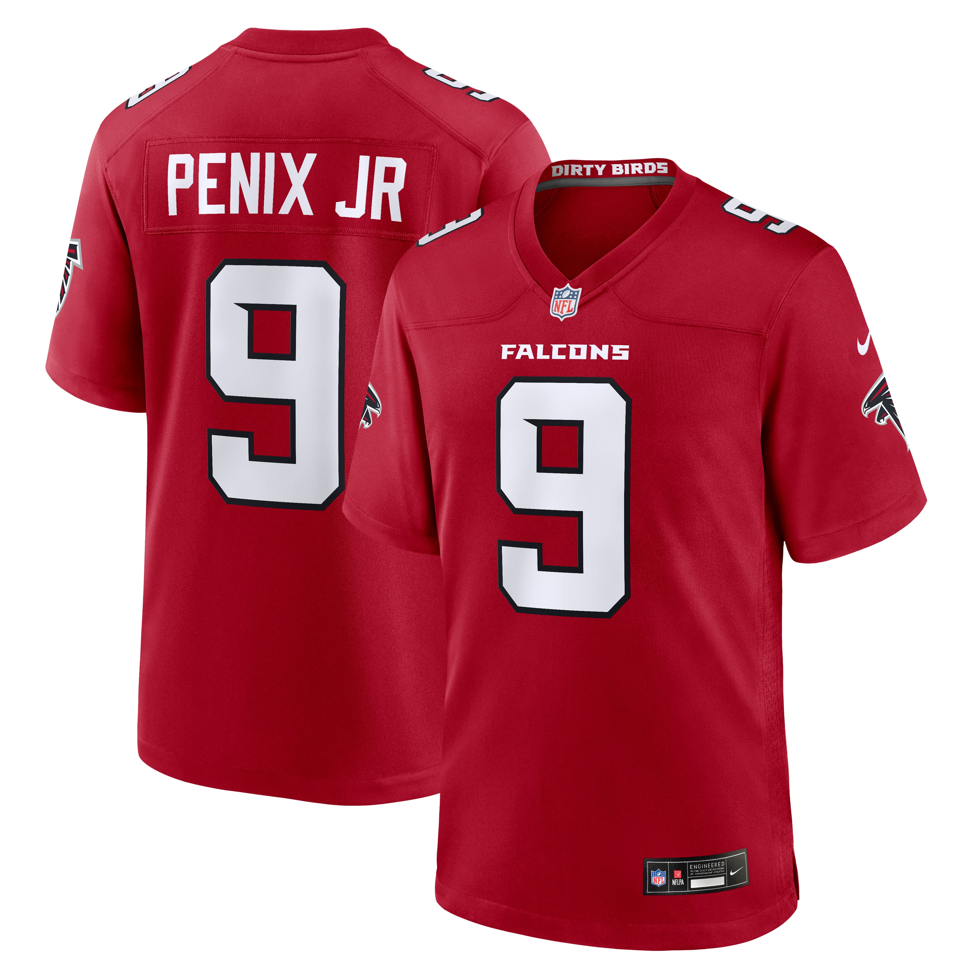 Men's Nike Michael Penix Jr. Red Atlanta Falcons Game Jersey