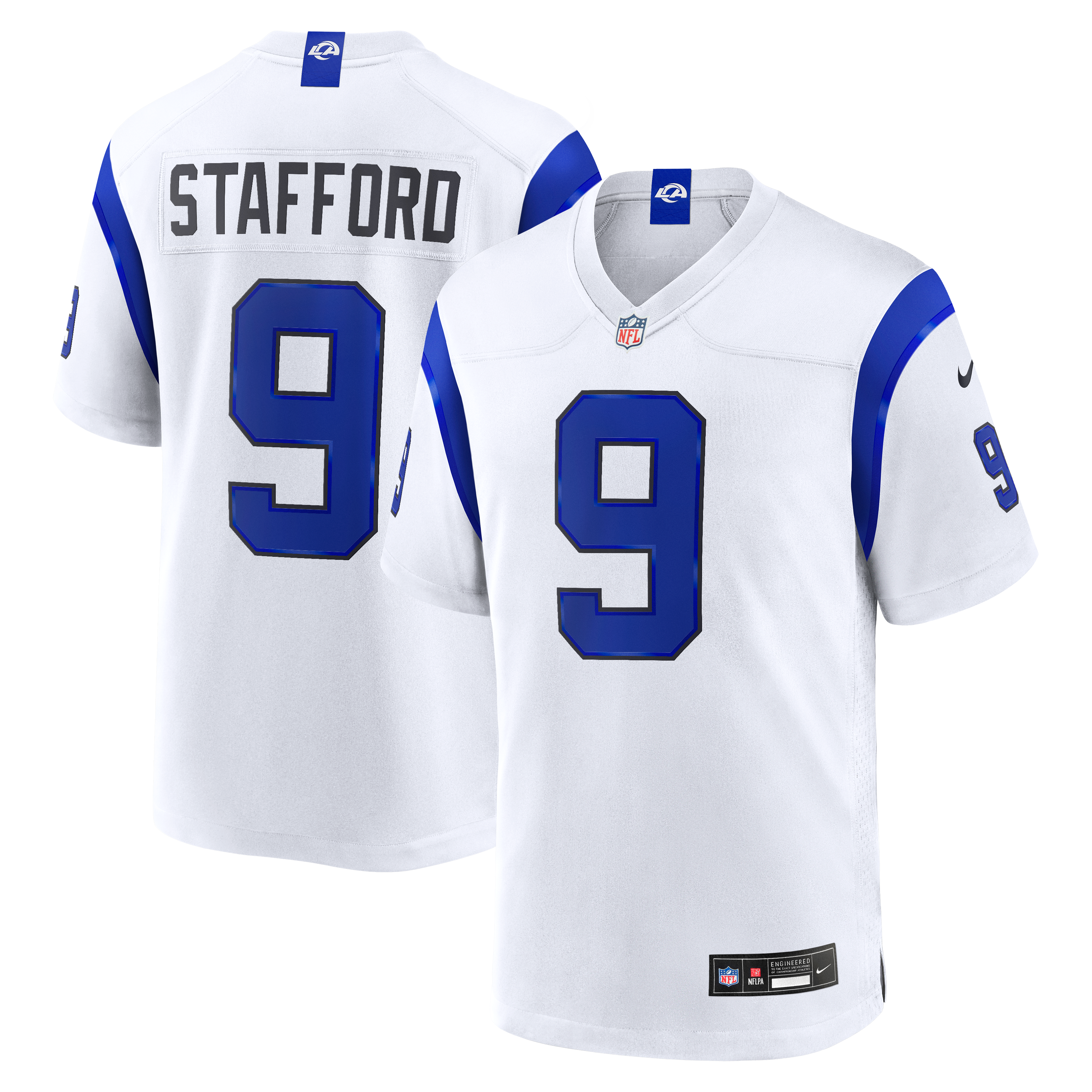 Men's Nike Matthew Stafford Los Angeles Rams Fearsome White Game Jersey