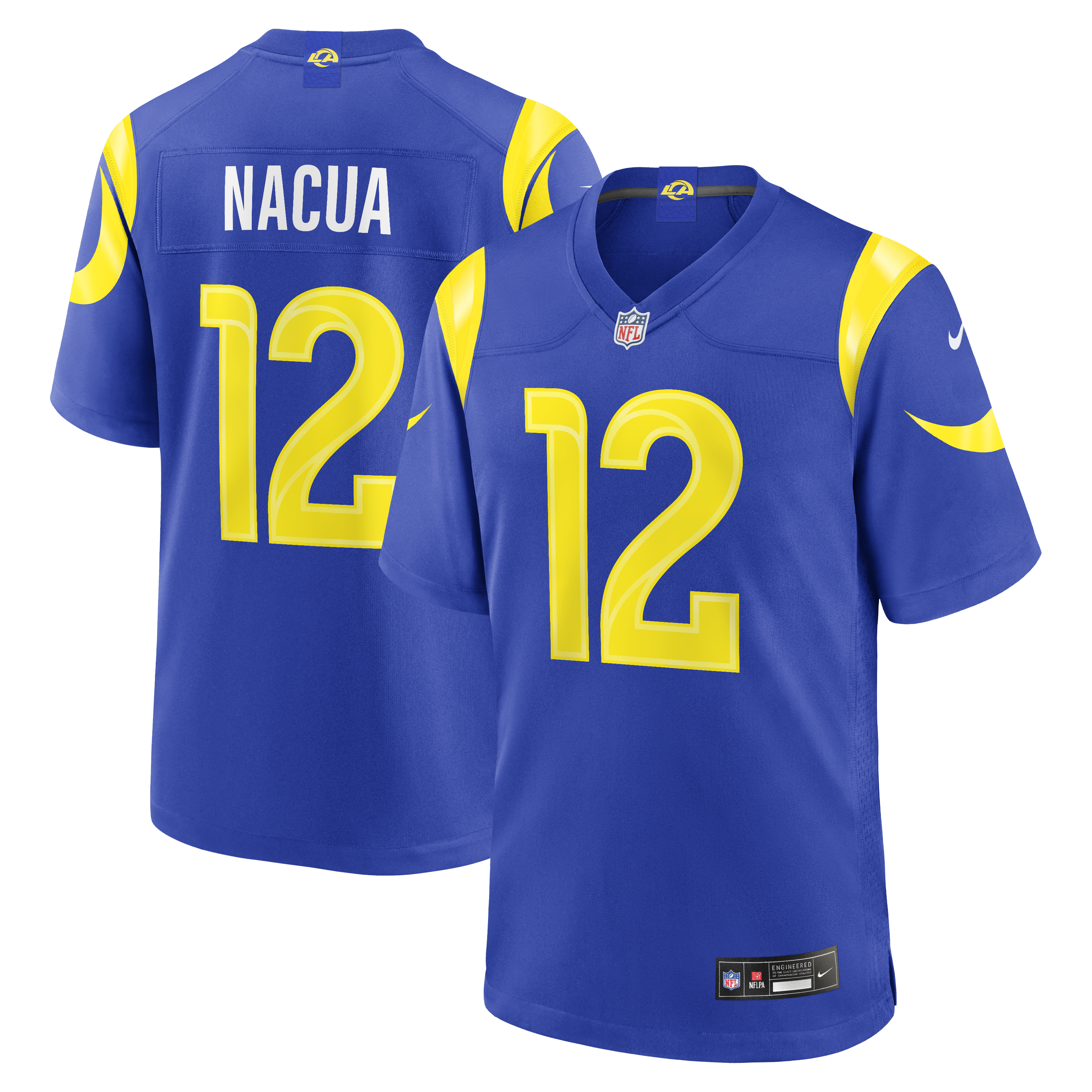 Men's Nike Puka Nacua Royal Los Angeles Rams Team Game Player Jersey