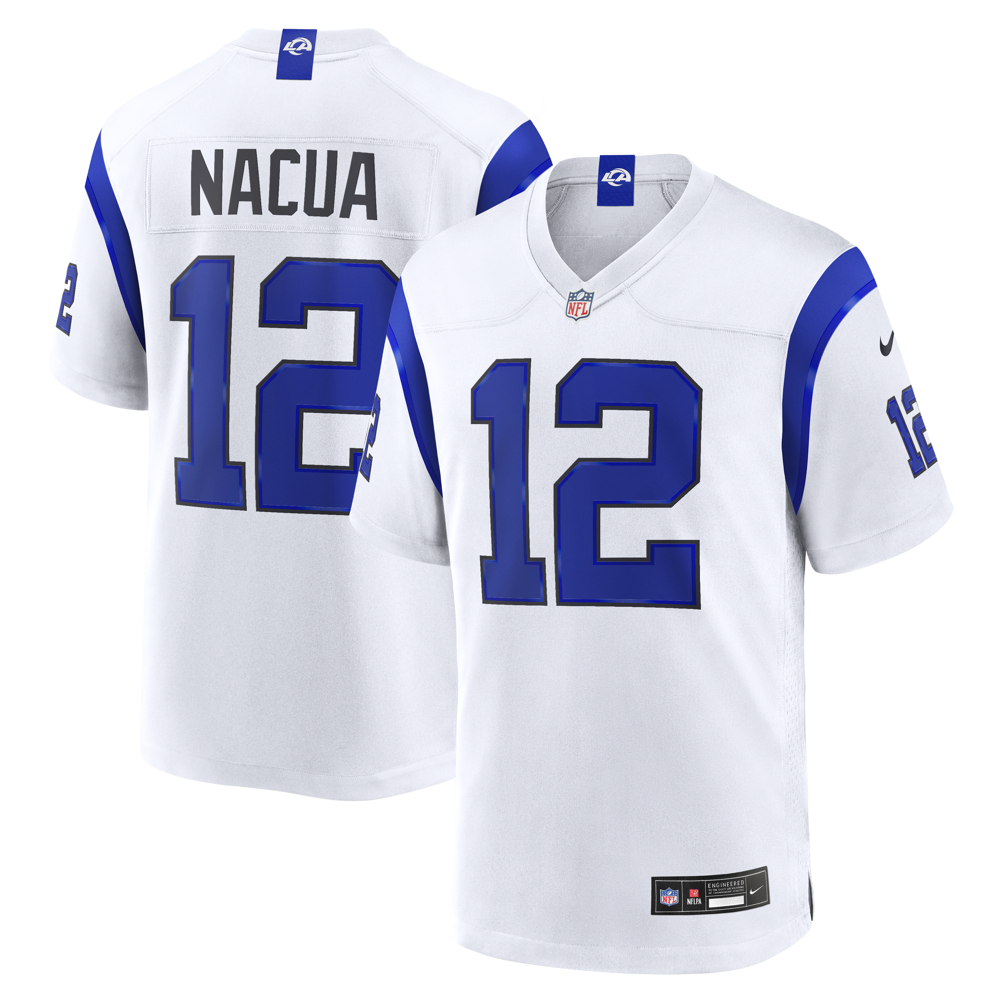 Men’s Nike Puka Nacua Los Angeles Rams Fearsome White Game Jersey Men’s Nike Puka Nacua Los Angeles Rams Fearsome White Game Jersey