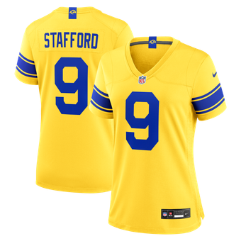 Women's Nike Matthew Stafford Los Angeles Rams Classic Sol Game Jersey