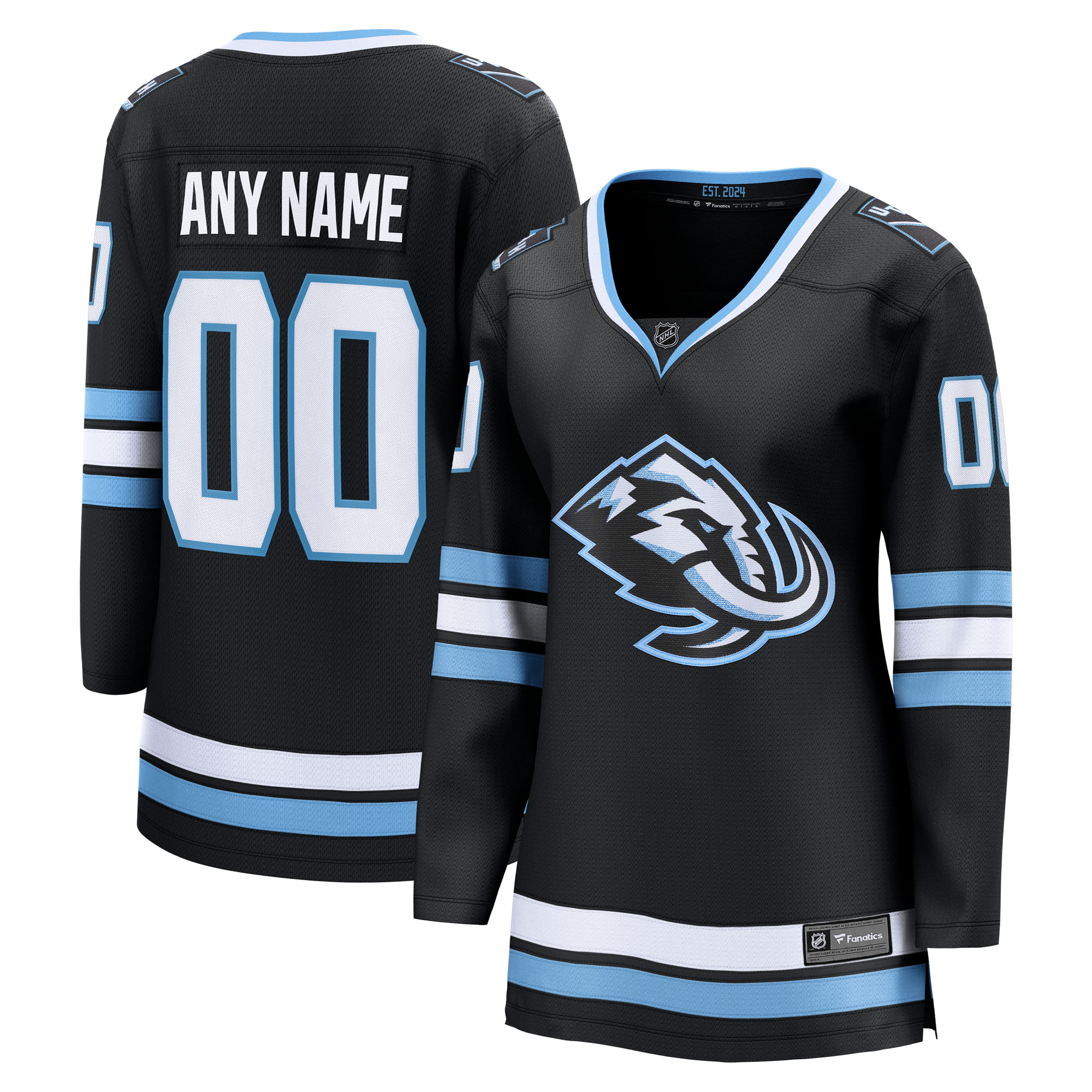 Women’s Fanatics Black Utah Mammoth Home Breakaway Custom Jersey Women’s Fanatics Black Utah Mammoth Home Breakaway Custom Jersey