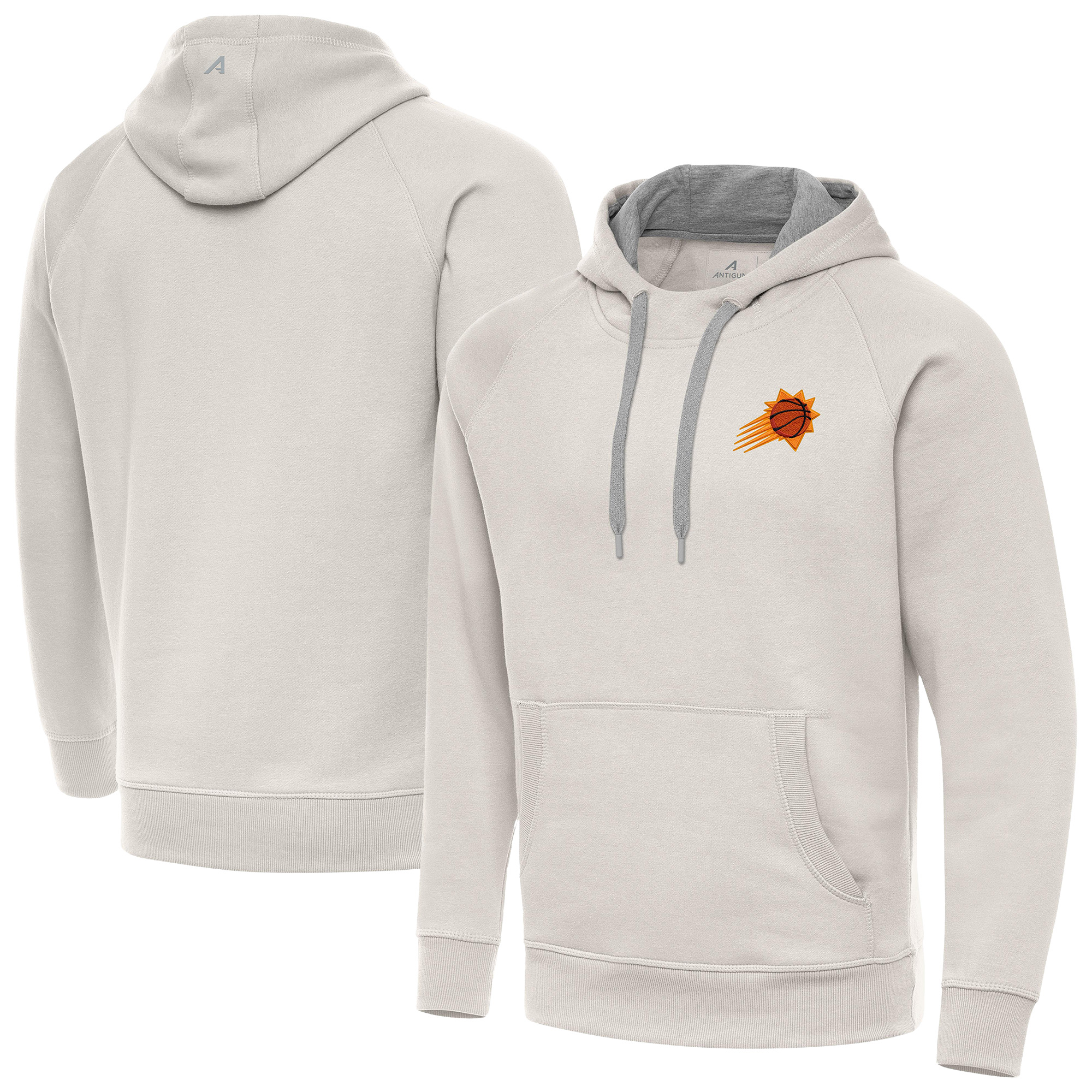 Men’s Antigua Cream Phoenix Suns Victory Pullover Hoodie