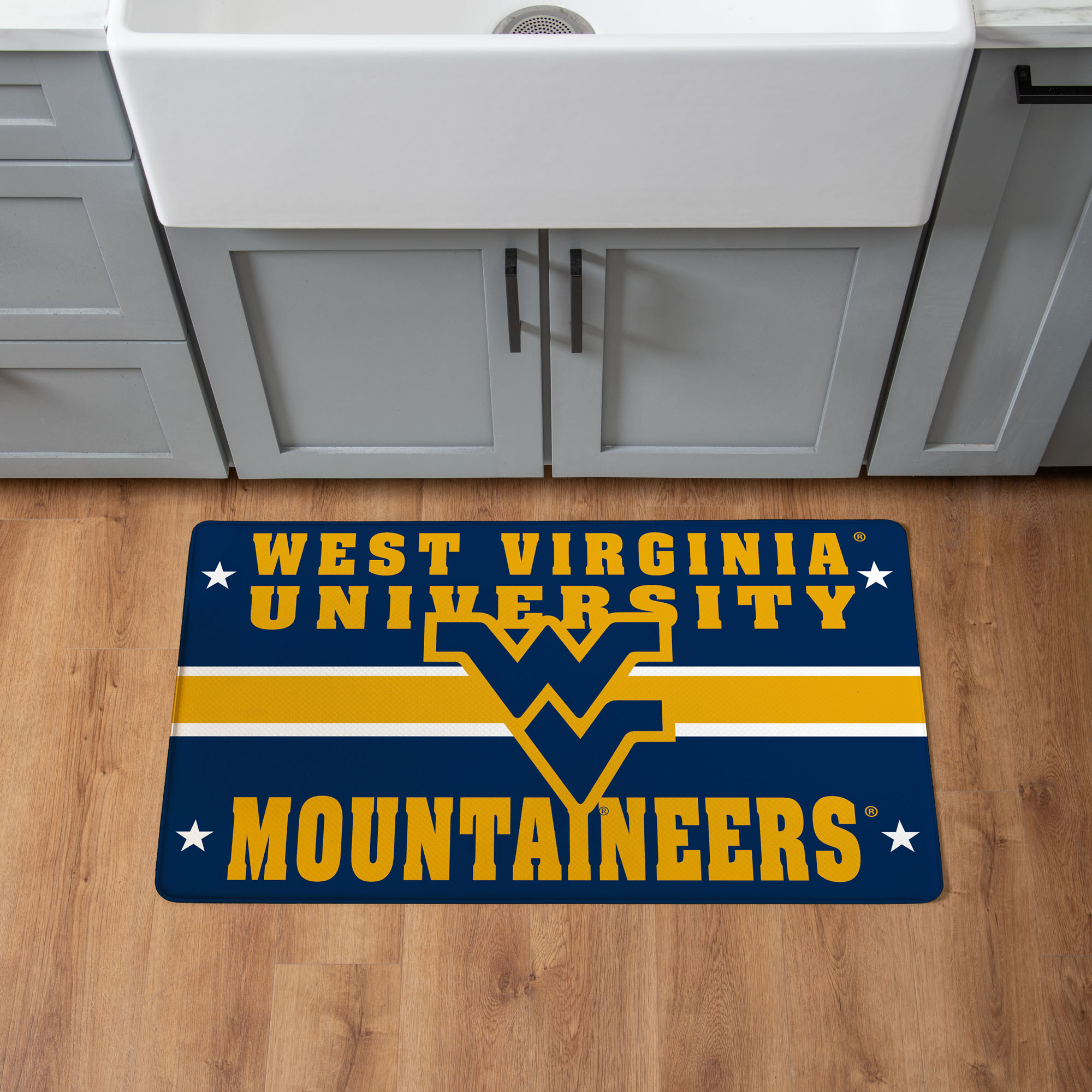 West Virginia Mountaineers 18" x 30" Anti-Fatigue Comfort Indoor Mat