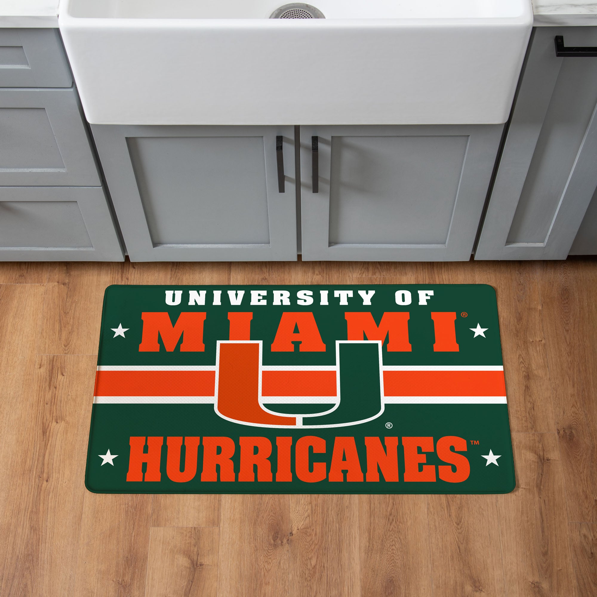 Miami Hurricanes 18" x 30" Anti-Fatigue Comfort Indoor Mat