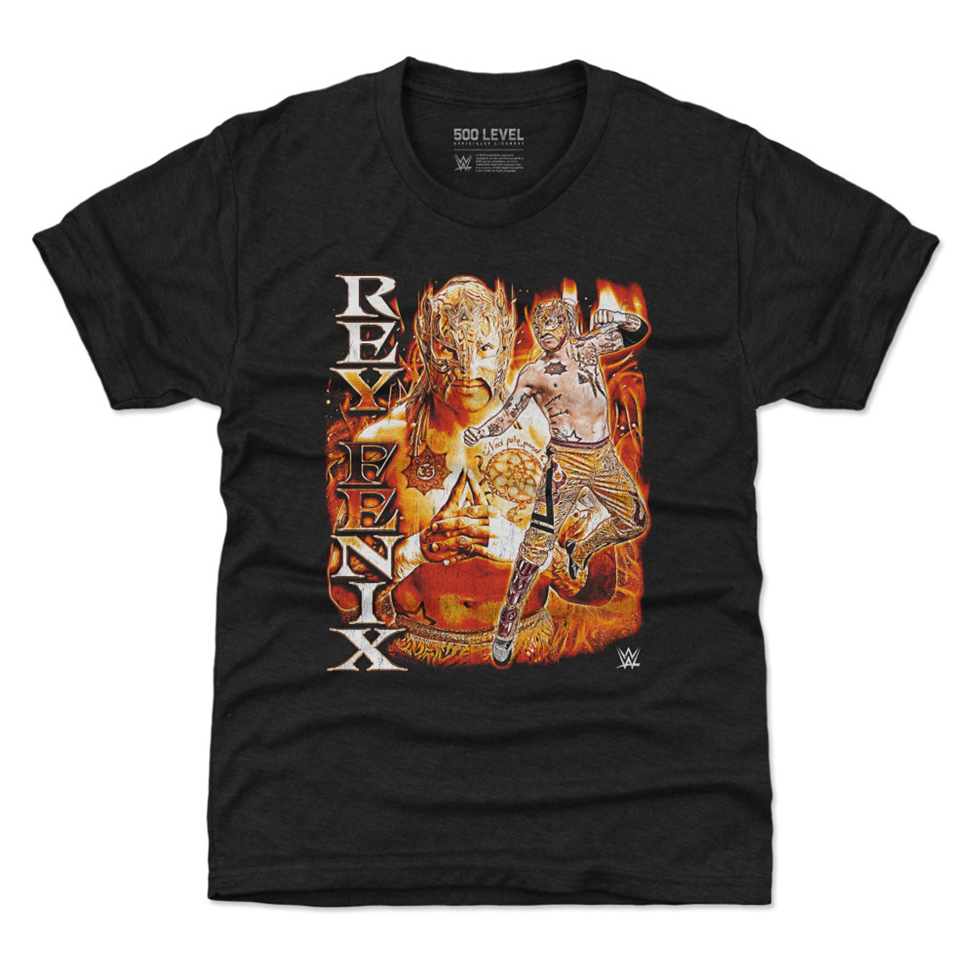 Youth 500 Level Heather Black Rey Fenix Vintage T-Shirt