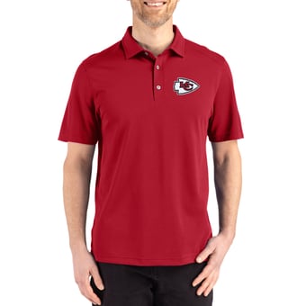 Men's Cutter & Buck Red Kansas City Chiefs Big & Tall Advantage Refresh Epic Confidence Recycled Tri-Blend Pique Polo