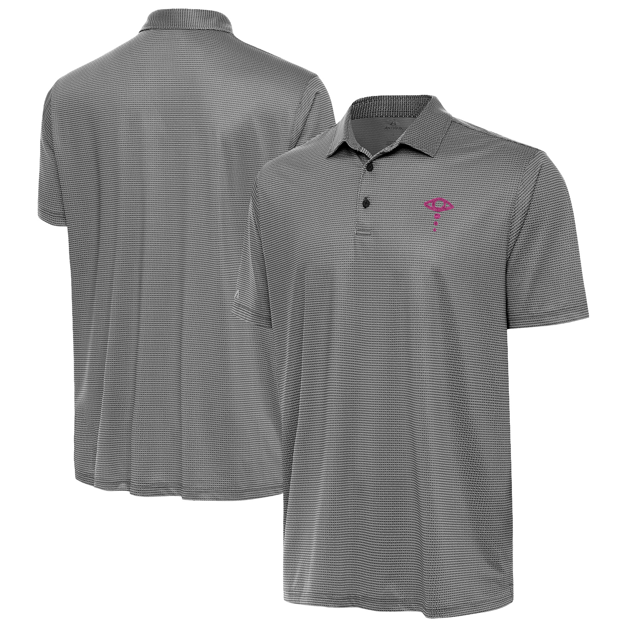 Men’s Antigua Black Liv Morgan Rings Polo Men’s Antigua Black Liv Morgan Rings Polo