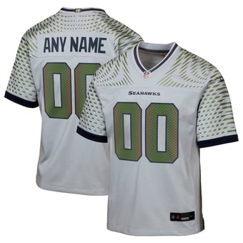Youth Nike Wolf Gray Seattle Seahawks 2025 Rivalries Collection Custom Game Jersey
