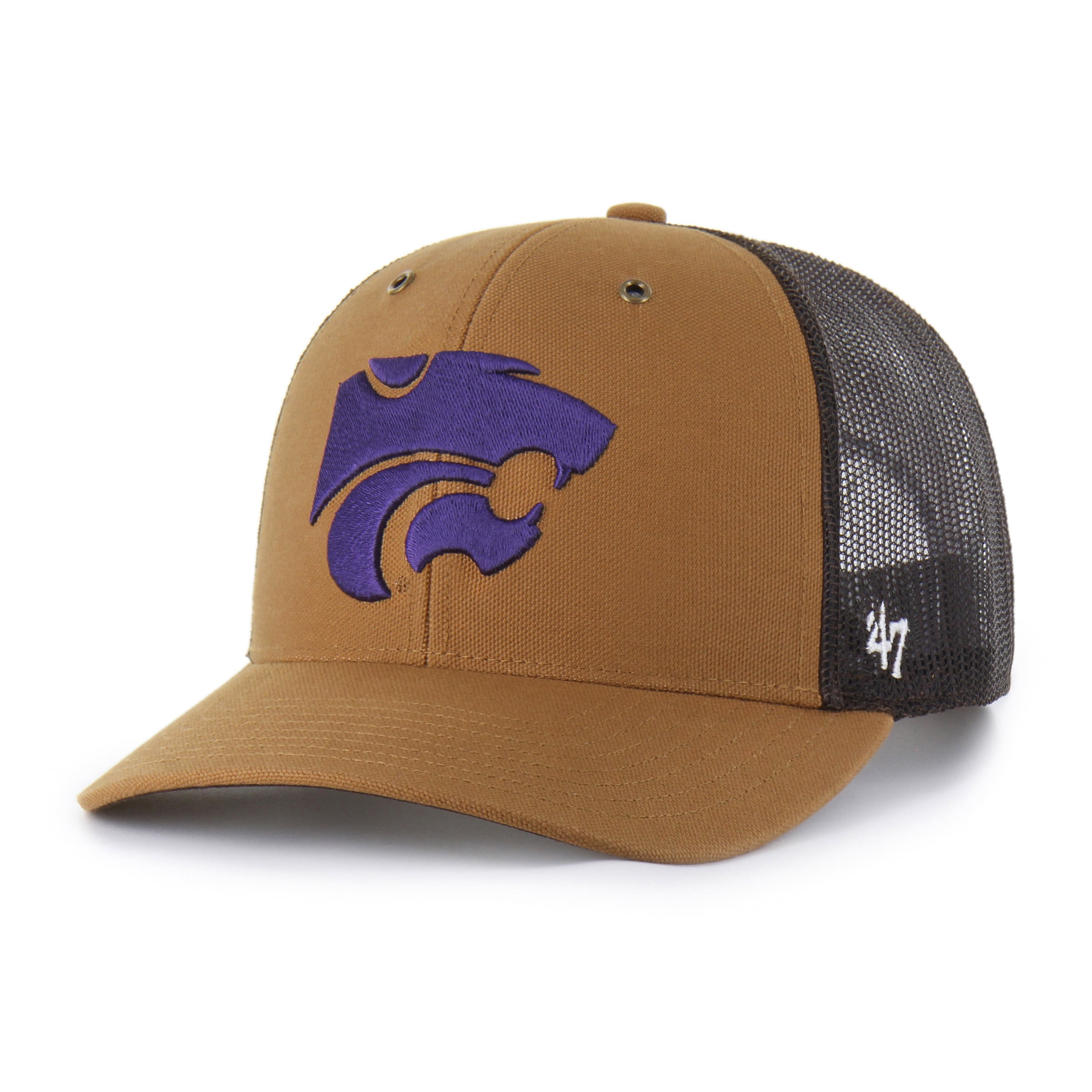 Unisex Carhartt x '47  Brown Kansas State Wildcats Trucker Adjustable Hat