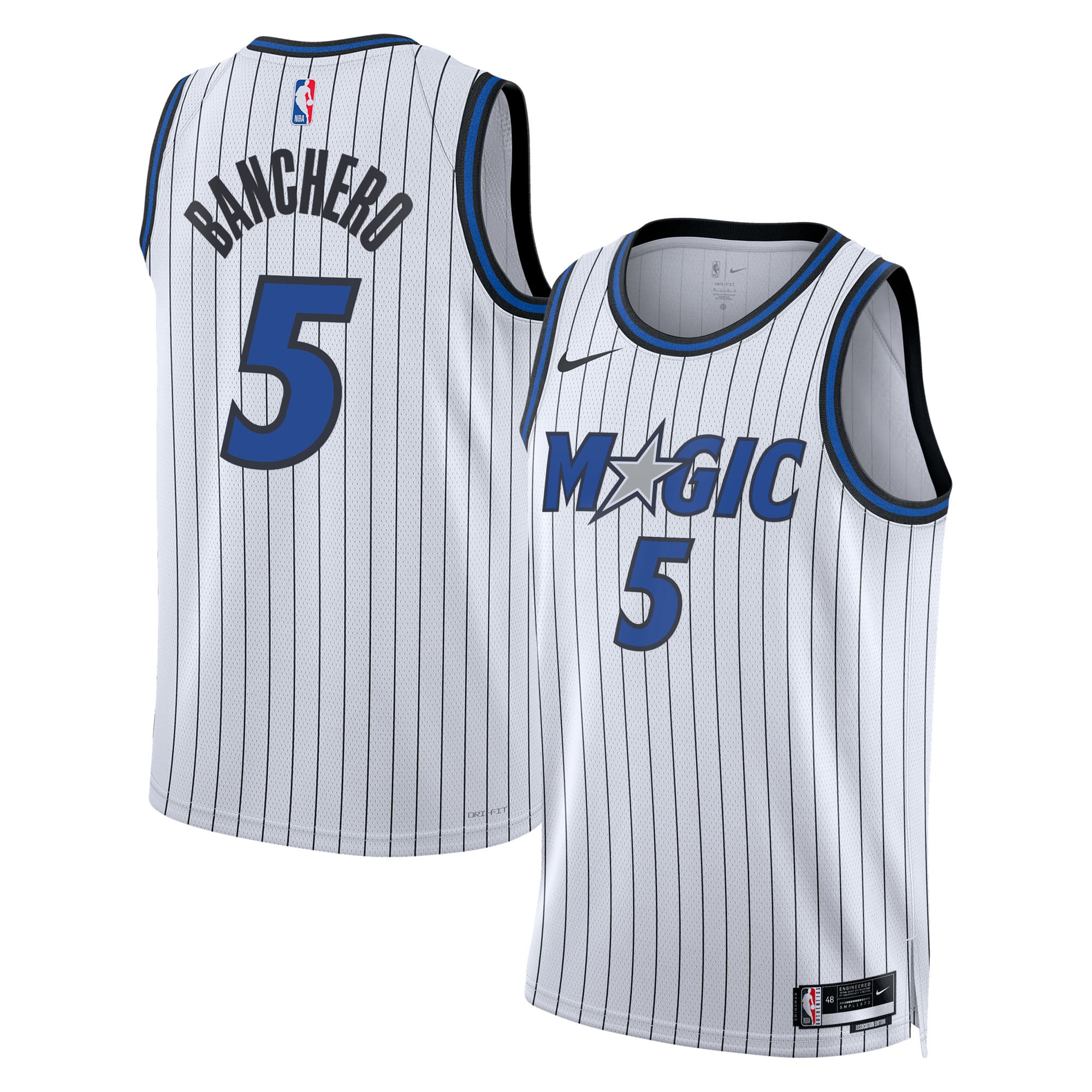 Camiseta Nike Swingman Réplica de la Asociación Orlando Magic - Blanca - Paolo Banchero - Unisex