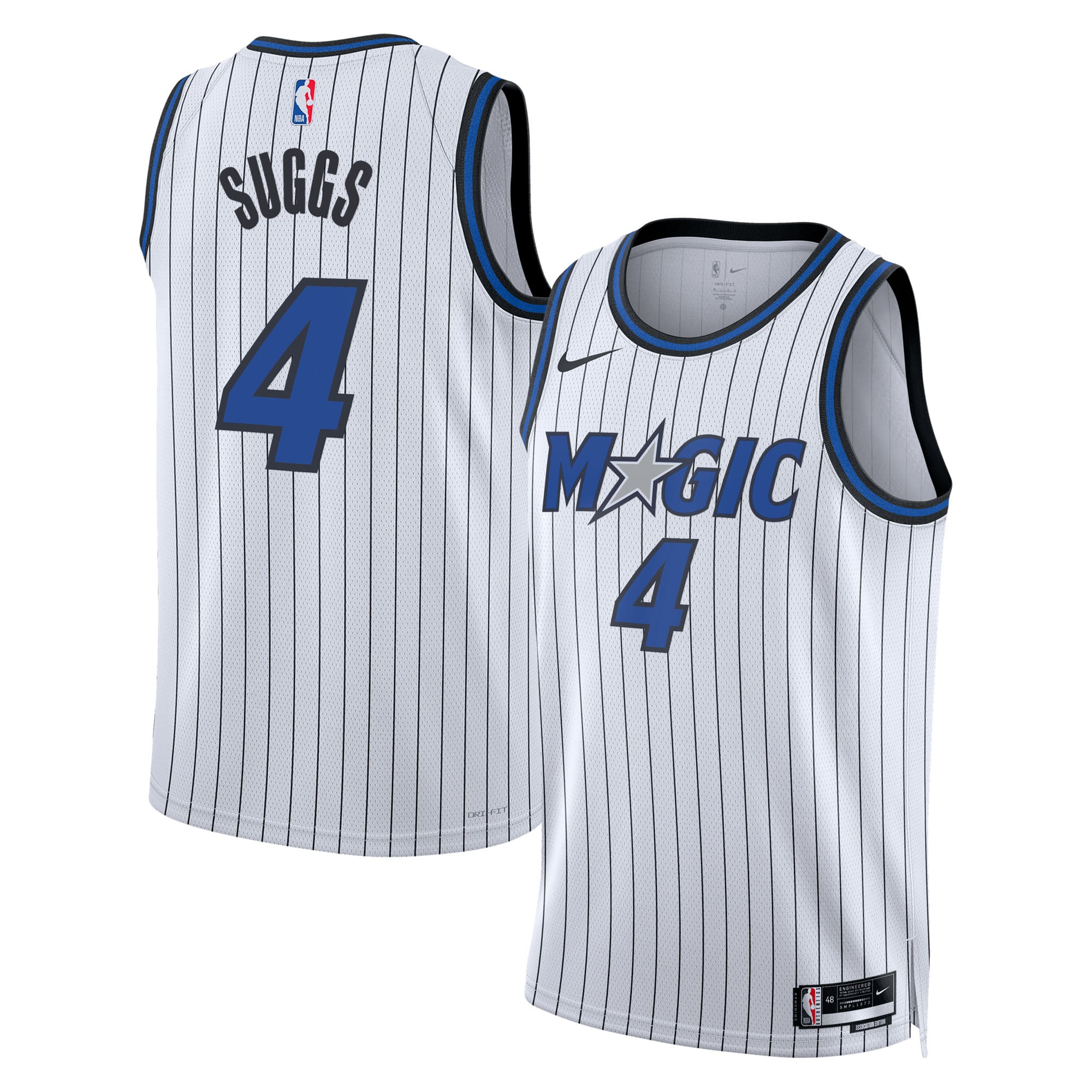 Camiseta Nike Swingman Réplica de la Asociación Orlando Magic - Blanca - Jalen Suggs - Unisex