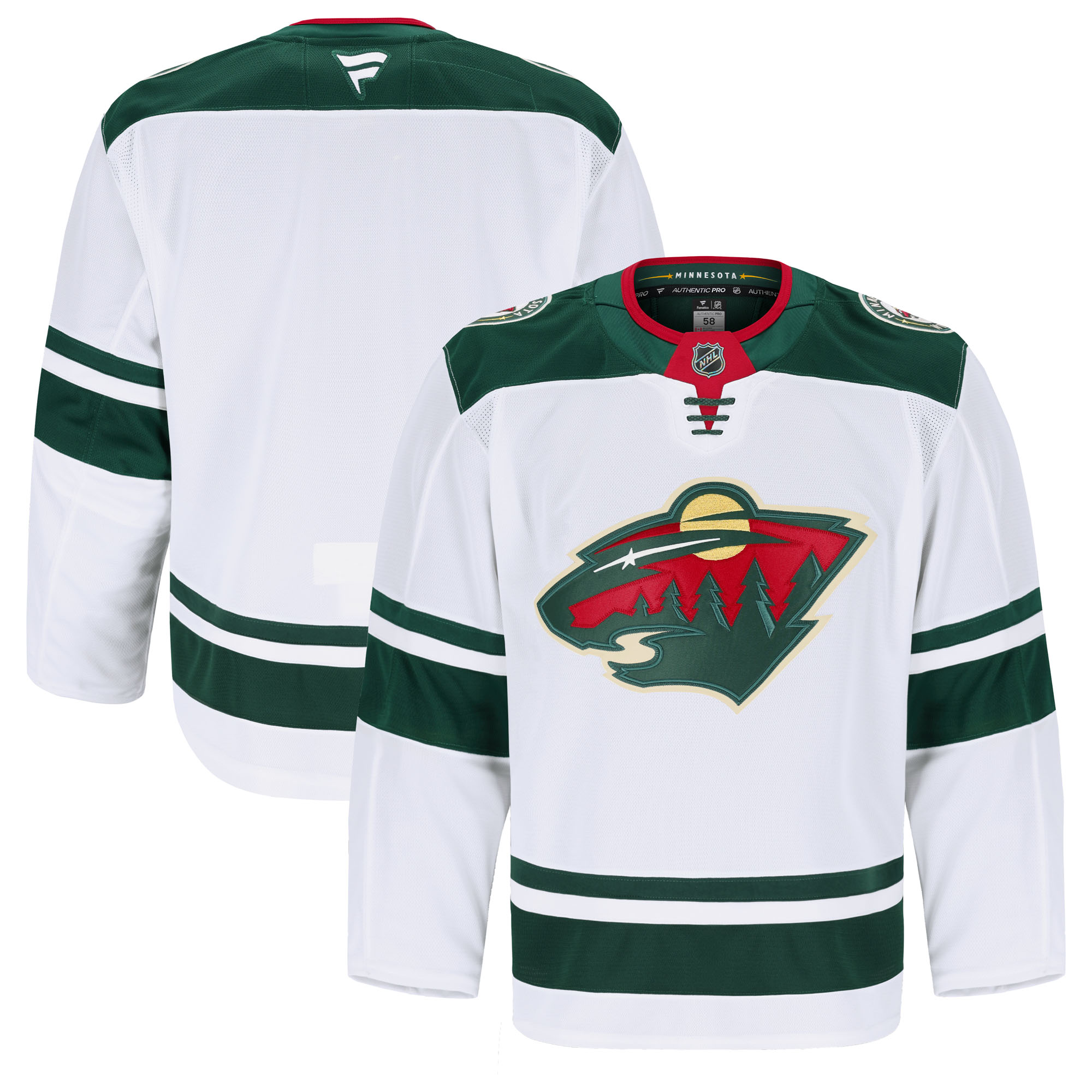 Men's Fanatics White Minnesota Wild Away Authentic Pro Jersey