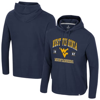 Men's Colosseum  Navy West Virginia Mountaineers Simoleans Washed Hoodie
