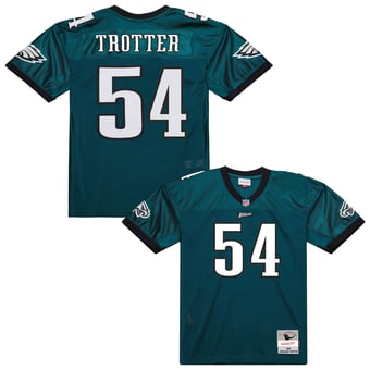 Men's Mitchell & Ness Jeremiah Trotter Green Philadelphia Eagles 2000 Legacy Throwback Replica Jersey