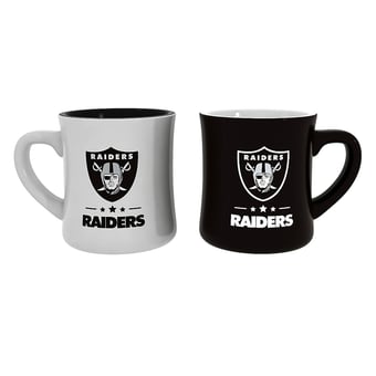Las Vegas Raiders 10 oz. Ceramic Coffee Cup Gift Set