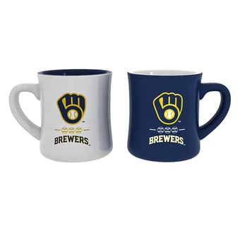 Milwaukee Brewers 10 oz. Ceramic Coffee Cup Gift Set